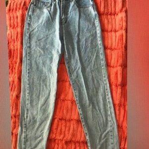 SHEIN Light Blue Denim Pants
